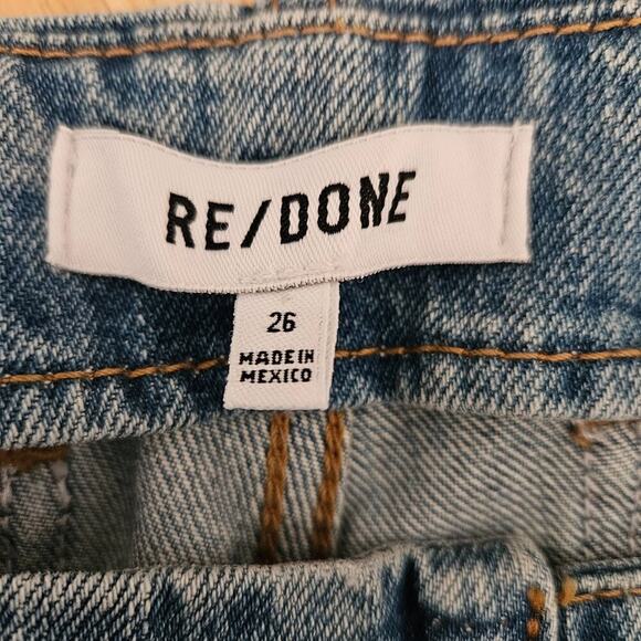 Re/Done Originals Button Front Crop Boot Jeans - Riot - sz 26 - NWT - Picture 5 of 8
